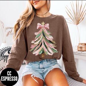 Espresso Brown Festive Tree Women's Sweatshirt